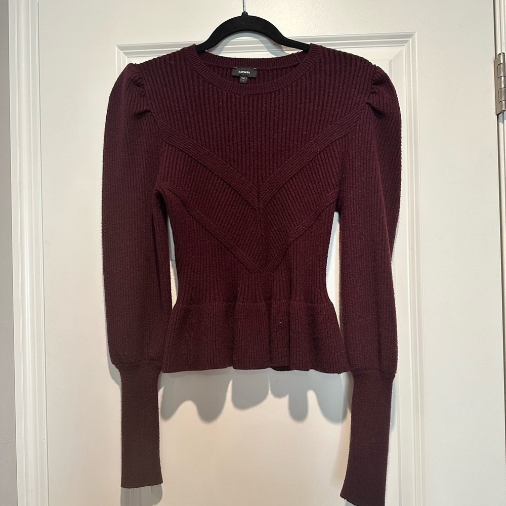 Express peplum sweater